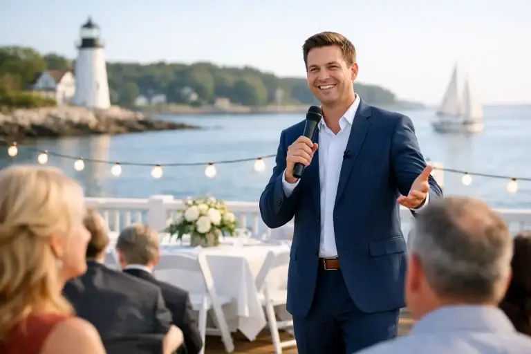 Professional Event Host Maine Clients Trust