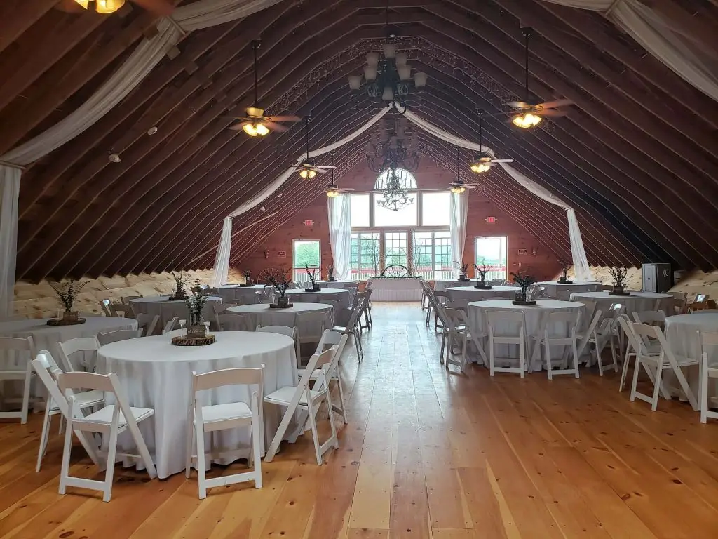 Maine Wedding Barn Inside