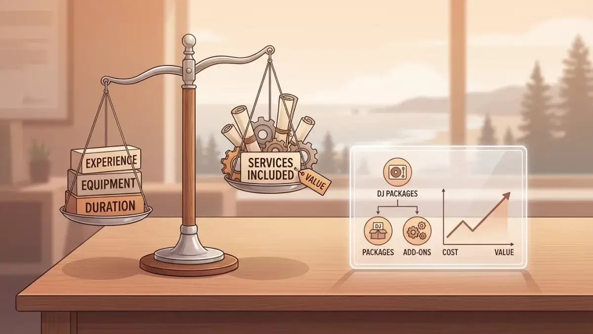 A Detailed Pricing Guide Highlights The Costs And Value Of Hiring A Wedding Dj In Maine.