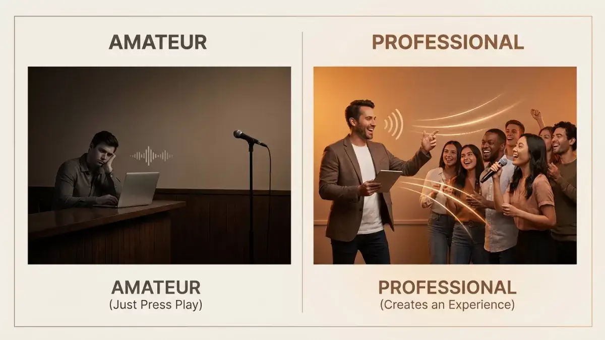A Professional Karaoke Host Energizes The Crowd And Transforms A Regular Bar Night Into An Unforgettable Experience.