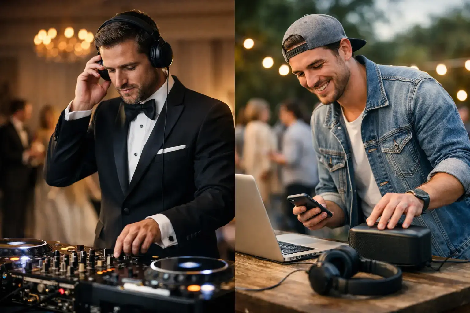 Formal DJ Versus Casual Playlist for Events