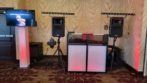 A DJ in maine displayed its setup