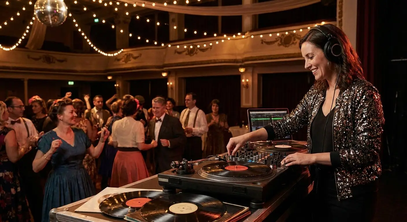 DJ for adult prom and decades throwback parties