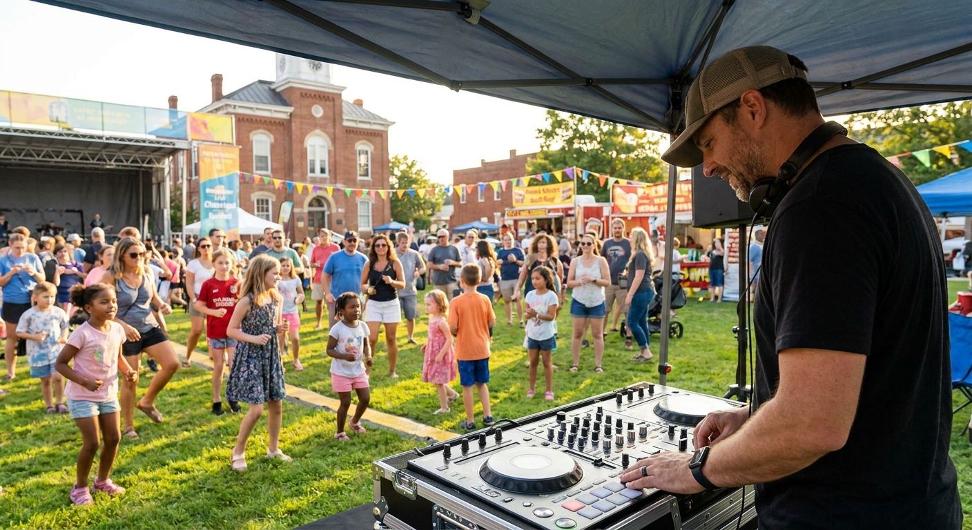 DJ for community festivals and town events