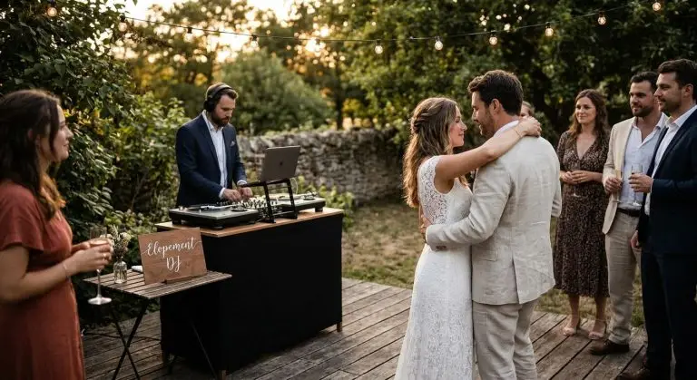 DJ for elopements and micro weddings