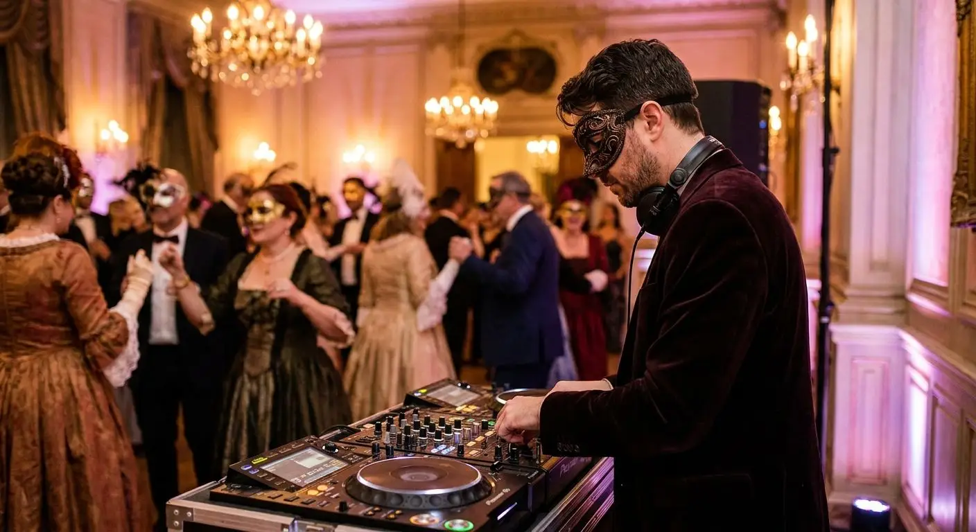 DJ for masquerade ball themed parties