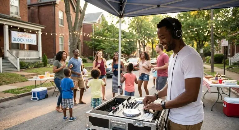 DJ for neighborhood block parties