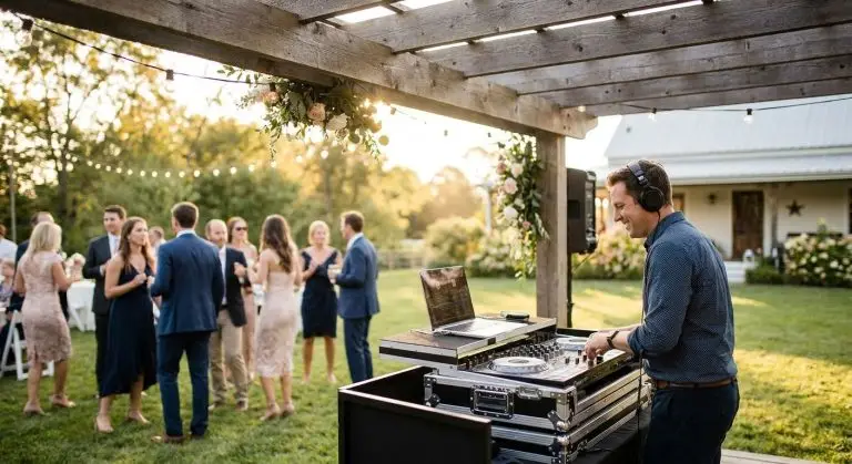 DJ for outdoor and backyard weddings