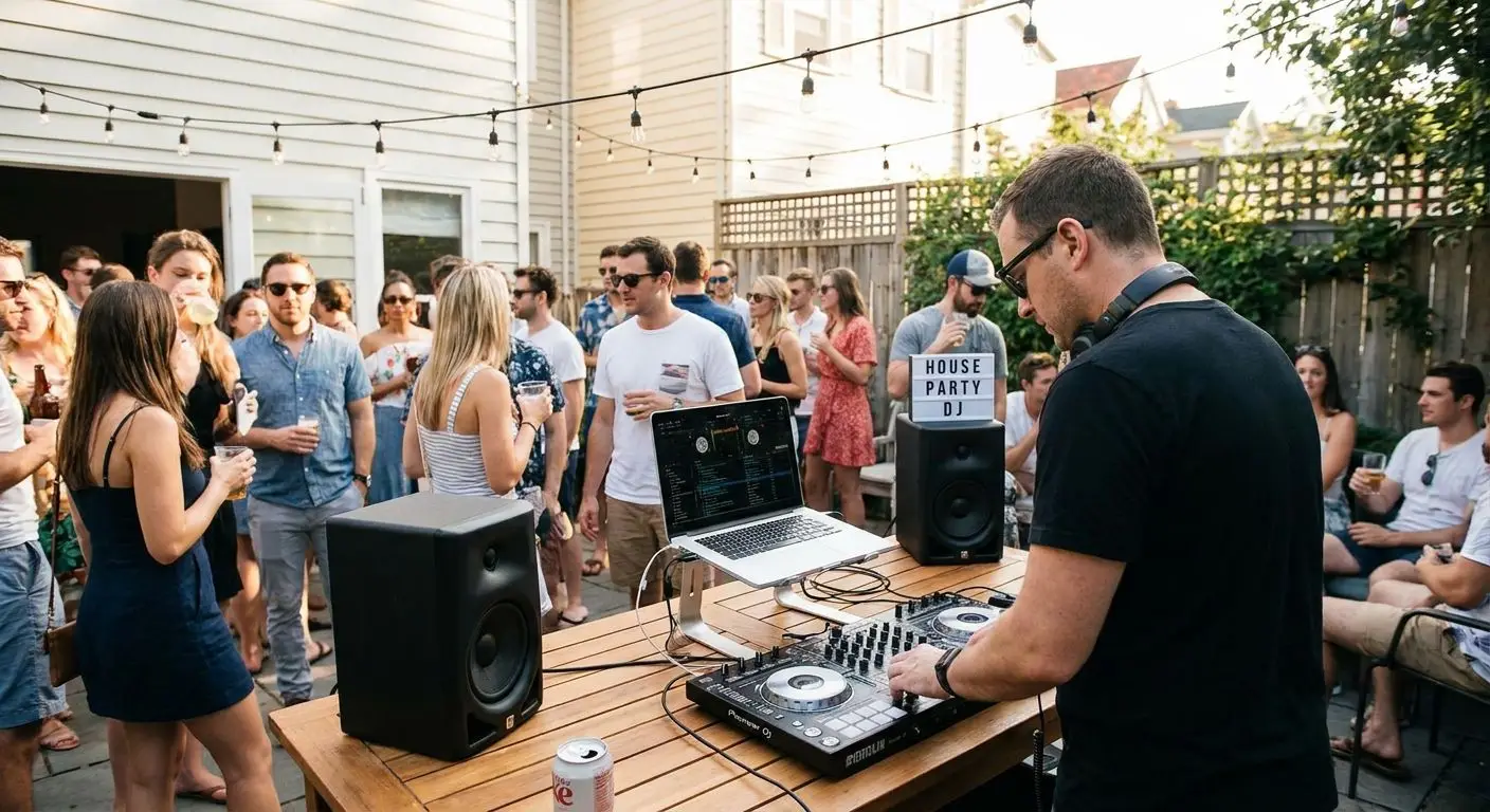 DJ for private house parties and backyard get-togethers
