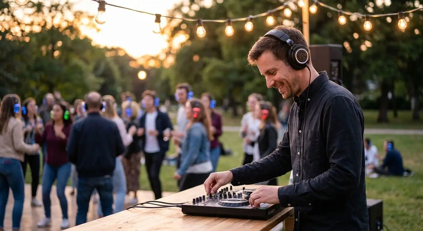 DJ for silent disco events