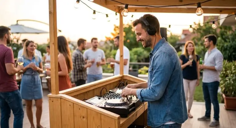 DJ for welcome party events the night before a wedding