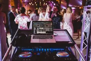wedding DJ in Maine setup