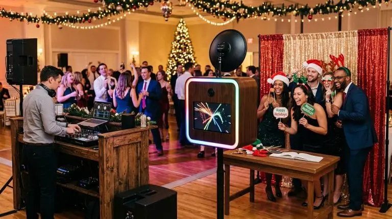 Best DJ and photo booth bundles for corporate holiday parties