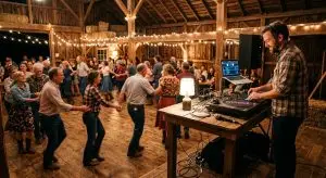 DJ for barn dance and contra dance nights