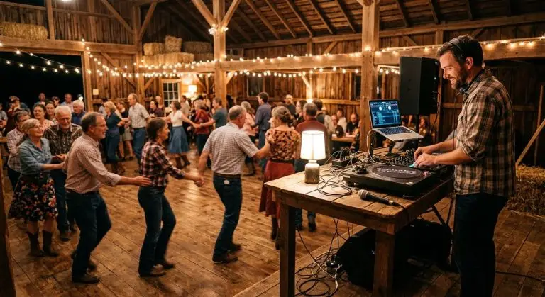 DJ for barn dance and contra dance nights