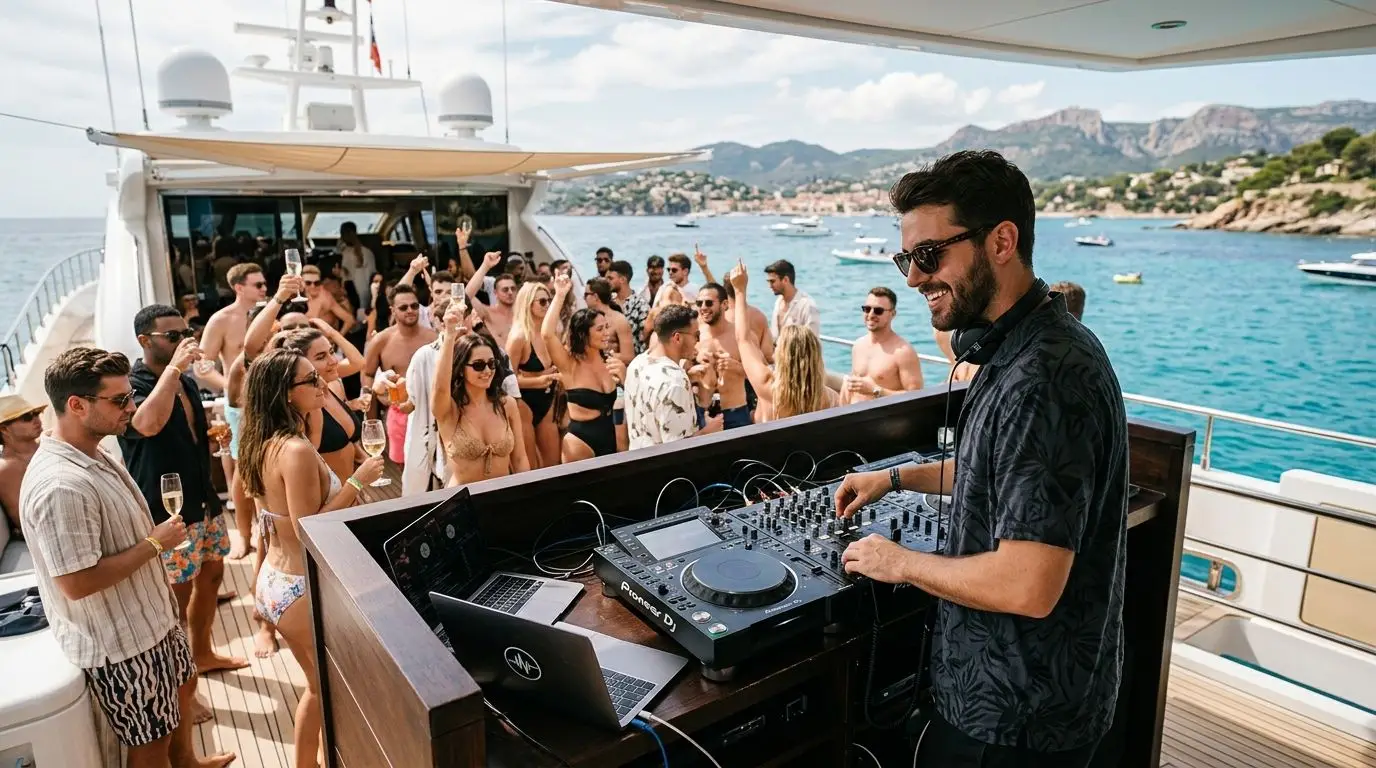 DJ for boat and yacht party celebrations