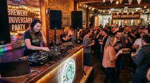 DJ for brewery and taproom anniversary parties