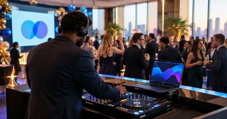 DJ for corporate company anniversary milestone celebrations