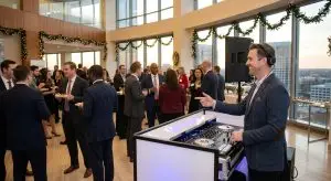 DJ for corporate holiday open houses