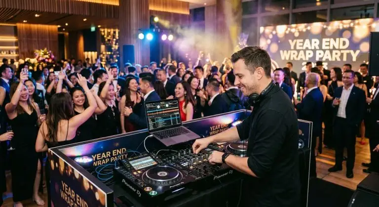 DJ for corporate year-end wrap parties