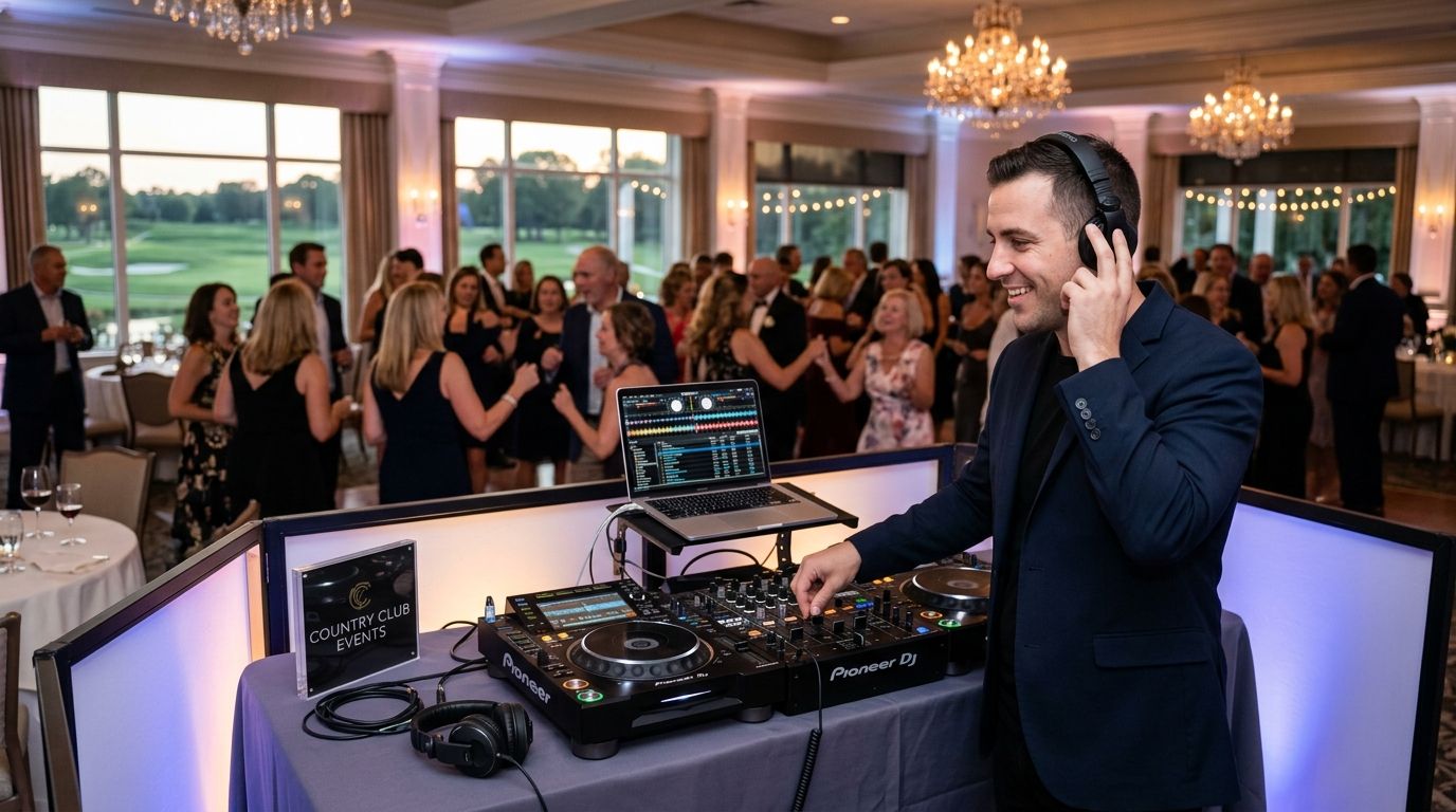 DJ for country club member events