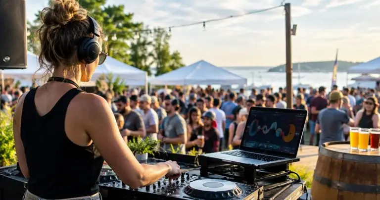 DJ for craft brewery beer festival events in Maine