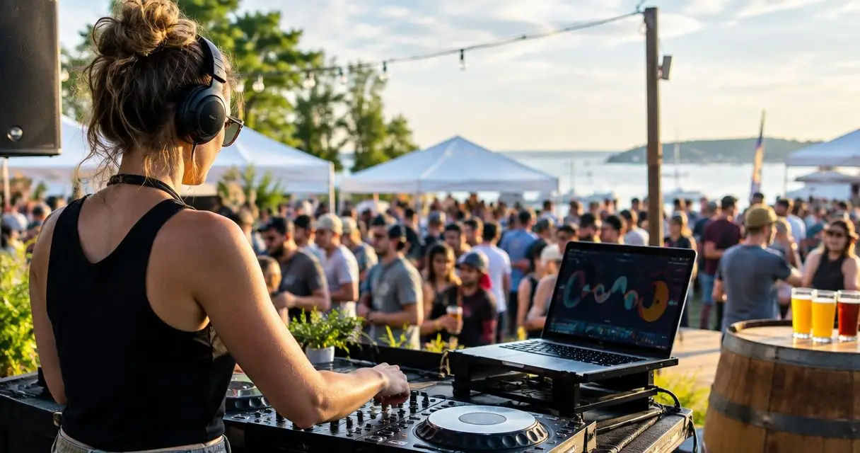 DJ for craft brewery beer festival events in Maine