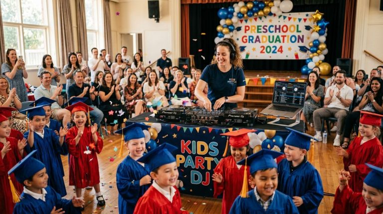 DJ for daycare and preschool graduation ceremonies