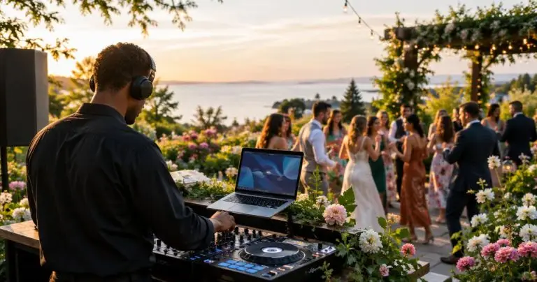 DJ for garden and botanical garden wedding venues in Maine