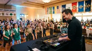 DJ for Girl Scout and Boy Scout award banquets