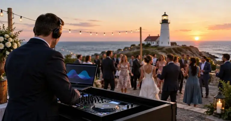 DJ for lighthouse and coastal Maine wedding venues
