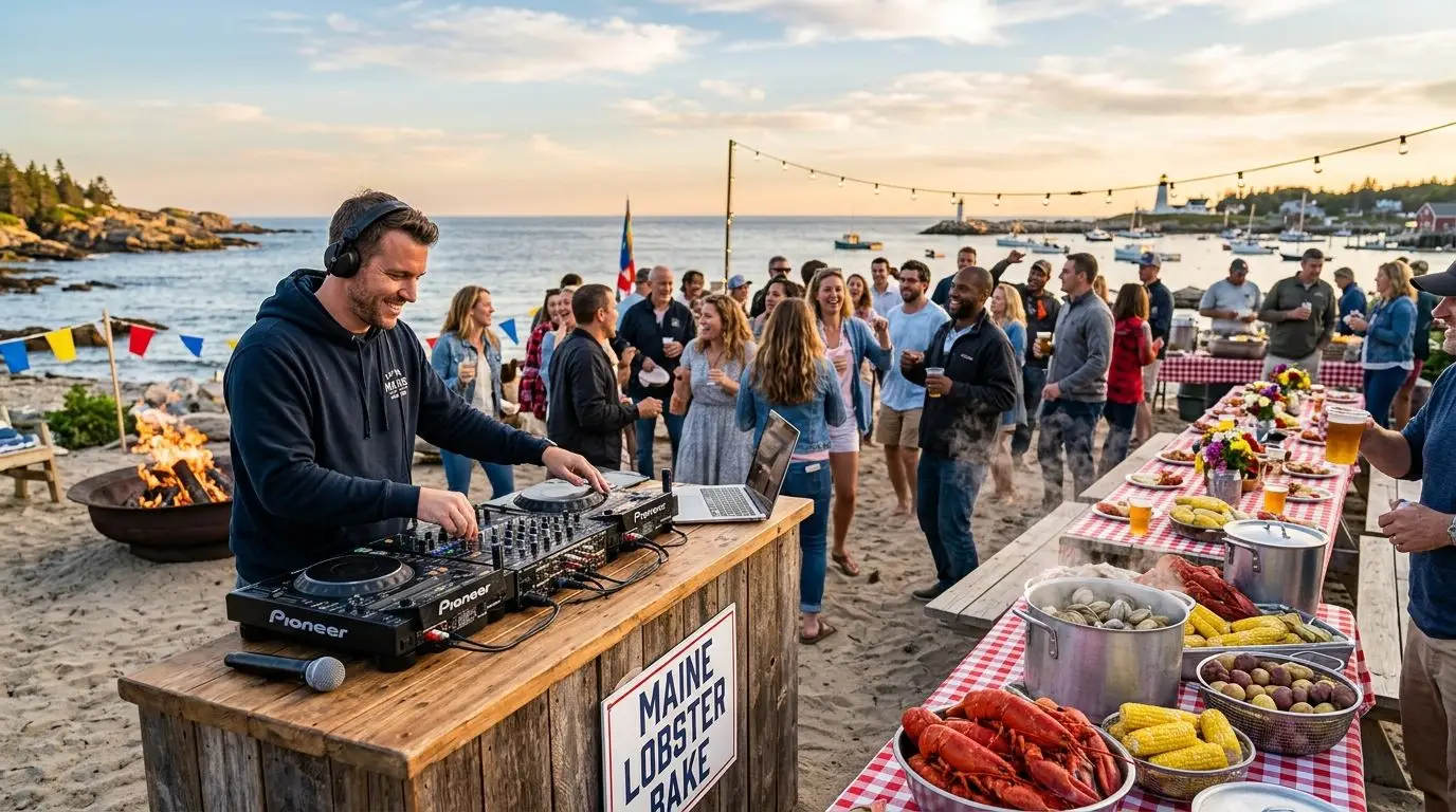 DJ for Maine lobster bake celebrations