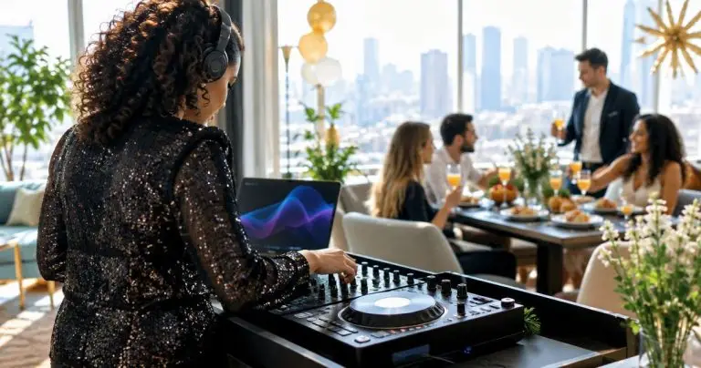 DJ for New Year's Day brunch celebrations