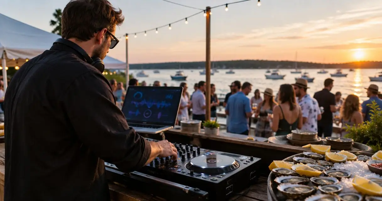 DJ for oyster and seafood festival events in Maine