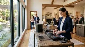 DJ for real estate open house events