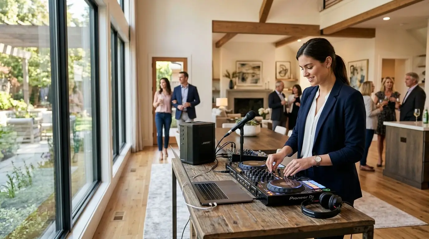DJ for real estate open house events