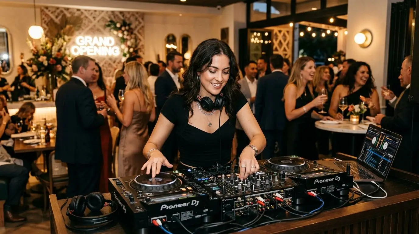 DJ for restaurant grand opening events