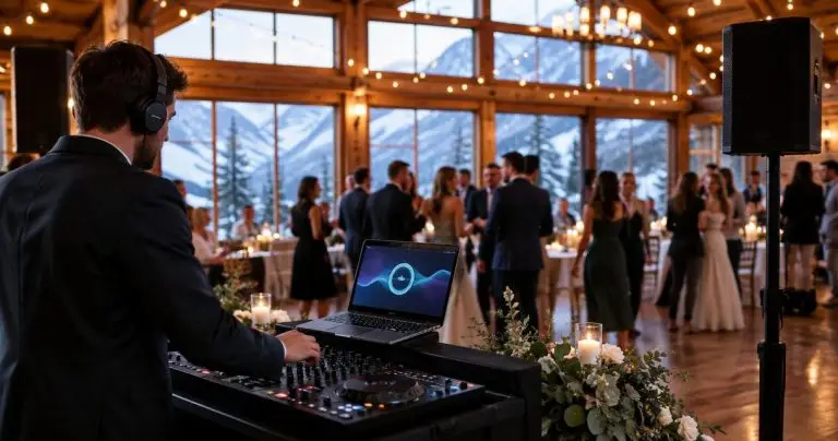 DJ for ski lodge and mountain wedding venues in Maine