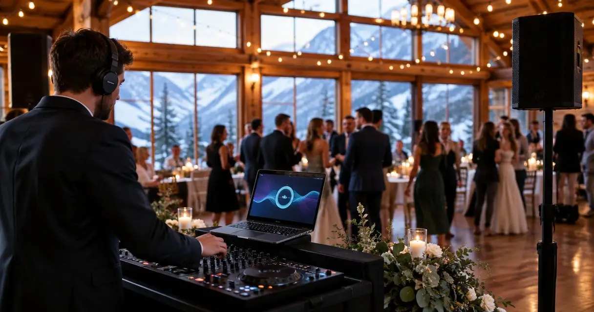 DJ for ski lodge and mountain wedding venues in Maine