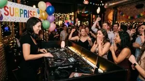 DJ for surprise party celebrations