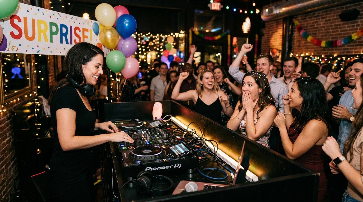 DJ for surprise party celebrations