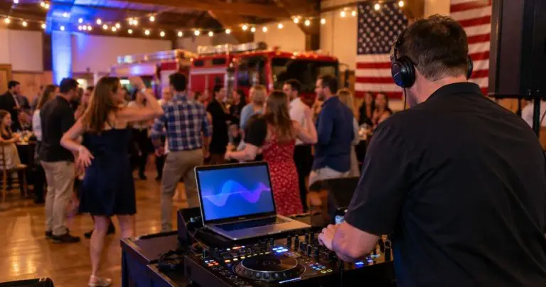 DJ for volunteer fire department fundraiser dances in Maine