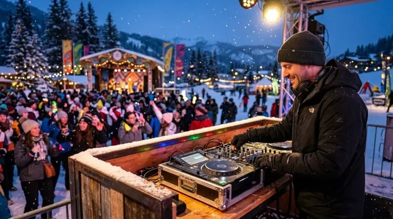DJ for winter carnival and snow festival events