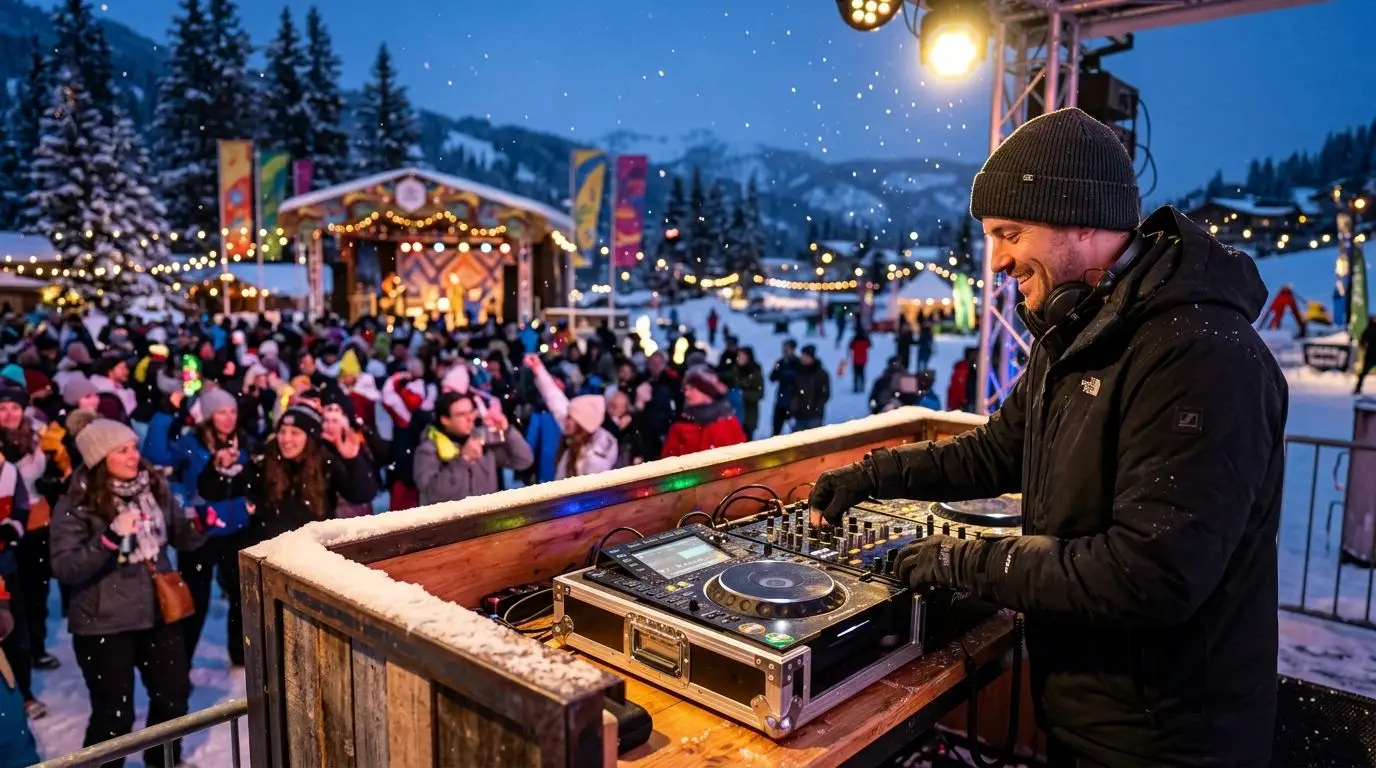 DJ for winter carnival and snow festival events