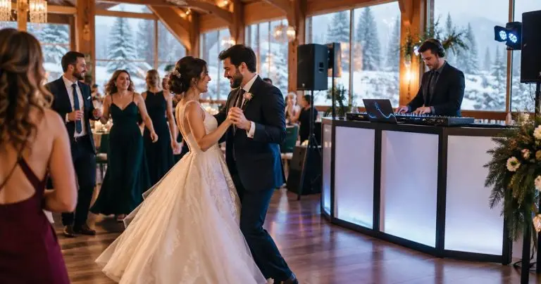 DJ for winter wedding receptions in Maine