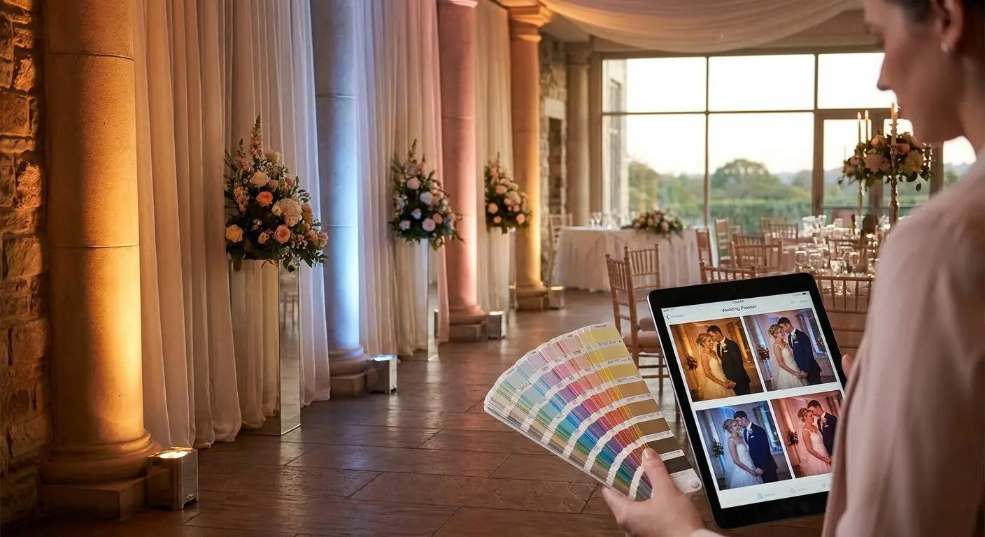 How to choose uplighting colors for your wedding theme