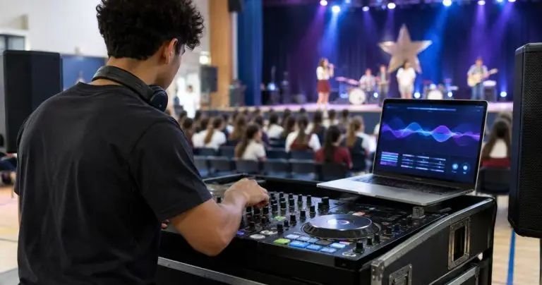How to hire a DJ and sound support for a school talent show