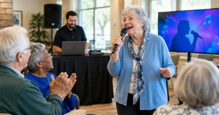 Karaoke DJ for senior center and retirement community events